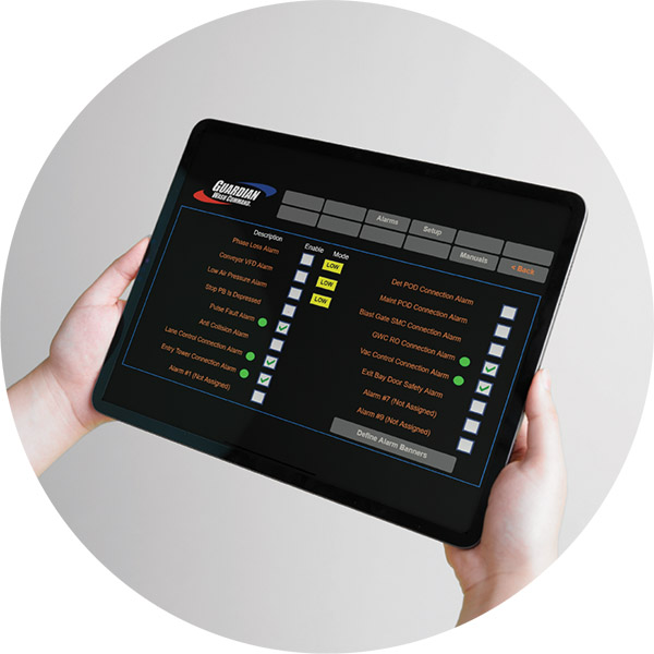 Guardian controls on iPad
